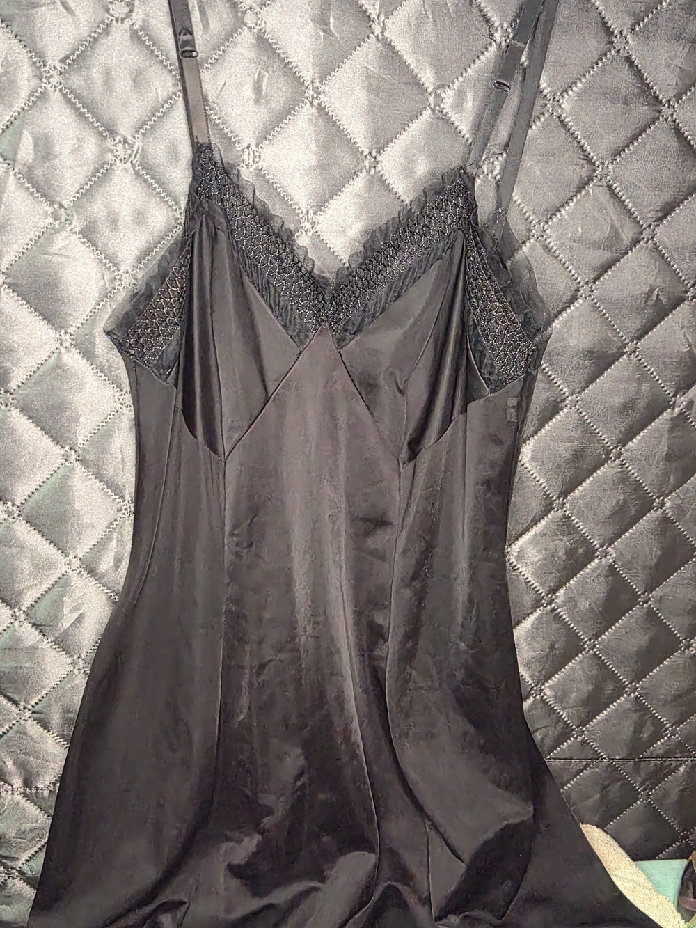 Black Lace-Trim Slip Dress - Women Intimates & Sleepwear